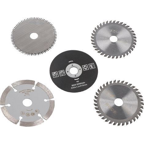 5 lames de scie circulaires miniatures en carbure de 85 mm de diamètre intérieur et 15 mm d'épaisseur pour outil de coupe (1/5)