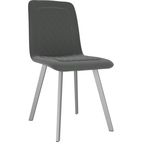 Maison Exclusive - Sillas de comedor 2 unidades terciopelo gris (1/5)