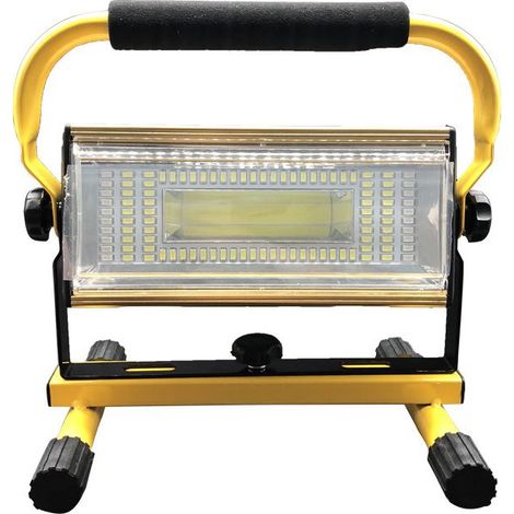 Lampe de travail à LED rechargeable 100W, projecteur portatif étanche IP65 7000LM 100LED, lampes de travail sur support pour éclairage de chantier de garage de camping (1/5)