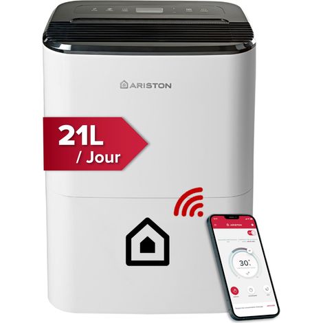 Déshumidificateur Portable 21L - Contrôle Électronique du niveau d’Humidité - Fonction Buanderie, Silencieux, pour des pièces allant jusqu'à 52 m² (1/5)
