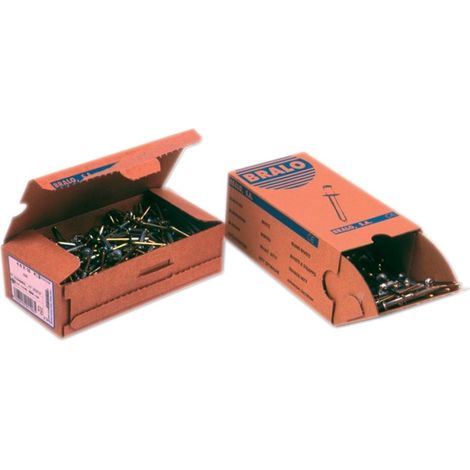 REMACHE CABEZA ALOMADA 4 X 12 ALUMINIO 500 UDS CLAVO DE ACERO - 1010004012 (1/2)