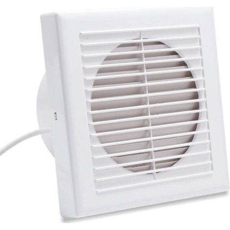 Ventilatore da bagno, ventilatore da parete, XU, con deflettore di ritorno - 100 mm, silenzioso, standard - KZQ (1/4)