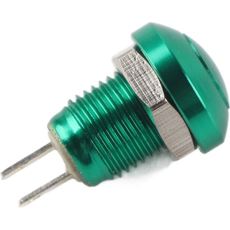 Car Push Button Switch, 1A 24V 8mm Mini Waterproof Zinc-Aluminum Alloy Momentary Push Button Power Switch (1/4)