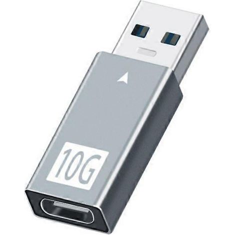 Adaptateur double face USB 3.1 Gen2 vers Type C 10 Gbit/s pour chargeur PC/ordinateur portable (1/4)