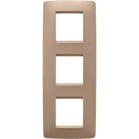 PLAQUE ONE 2+2+2P V CUIVRE DOUX GEWISS GW16127VX