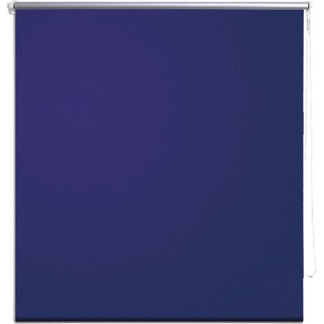 Estor opaco azul 80 x 175 cm cortina de ventana protección visual persiana enrollable 4102006