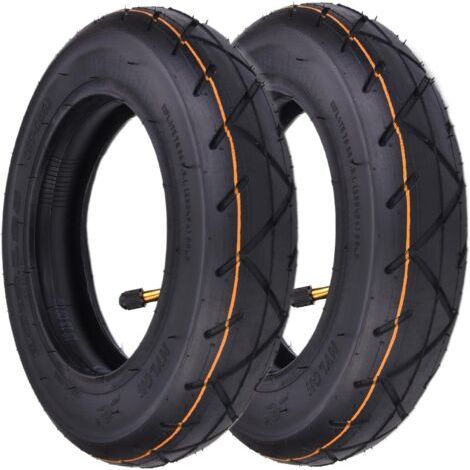 Lot de 2 ensembles de pneus 10 x 2.125, 10" pneu trotinette electrique extérieur avec 10 pouce chambre à air pour Scooter électrique à 2 roues auto-équilibré intelligent monocycle de 10 pouces (1/5)