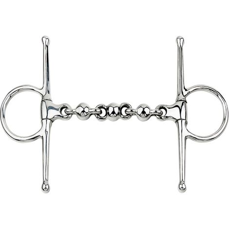Filetto ad asta con imboccatura a palline in acciaio inox piena