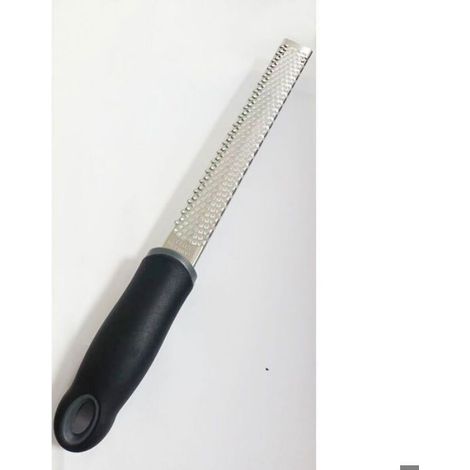 Rape À Agrumes - Acier Inoxydable 18/10 - Poignée Antidérapante Avec Trou De Suspension - Zesteur Multifonction - 1 Pièce (1/5)