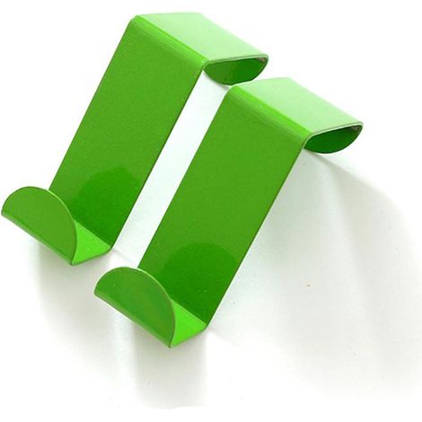 Crochet En S Acier Inoxydable Pour Porte Armoire Organisateur Chapeaux Vêtements Vert Lot De 2 (1/2)