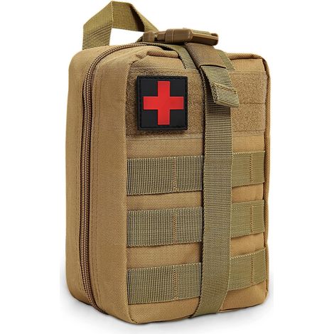 Trousse de premiers secours tactique, sac médical de survie d'urgence, sac de transport de premiers secours adapté aux activités de plein air telles que la randonnée, le camping, l'escalade et les voy (1/5)