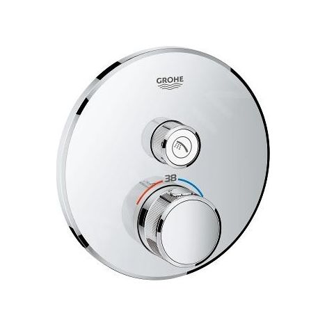 Grohe Grohtherm SmartControl - Mitigeur thermostatique encastré de douche avec 1 sortie, chrome 29118000 (1/4)