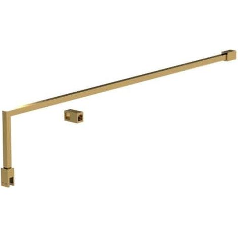 Nuie Brushed Brass 1000mm Square Shower Screen Support Bar - FIX025