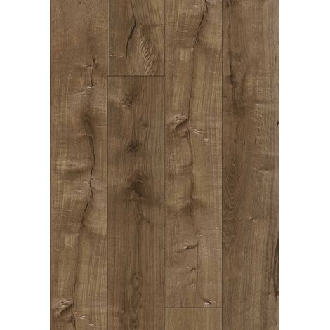 Mexen Grand Prairie échantillon de panneaux en vinyle 1240 x 182 mm SPC 6,5 mm, sous-couche IXPE 1,5 mm, 4 V-Joint, Chêne - F11 (1/2)