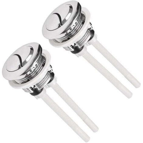 2X Universal Flush Buttons 38mm, Toilet Levers, Toilet Flush Button, Double Push Toilet Flush Push Button for Flushing (1/4)