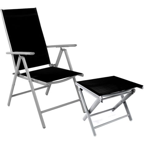 Hochlehner Silbergrau/Schwarz 7 Pos. + Fußhocker-MMC5000S+MMC5001S (1/3)