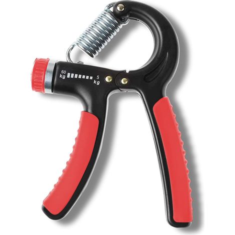 Entrenador de mano ajustable de 5 a 60 kg: dispositivo para fortalecer el antebrazo con mangos antideslizantes, ejercitador de dedos portátil para fitness y terapia ocupacional. (1/5)