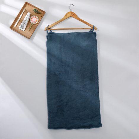 Peignoir Serviette Portatif - Microfibre Éponge Absorbante - Pour Bain Spa Plage - Taille Plus - 1 Pièce (1/3)