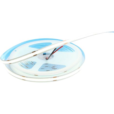 Ruban LED COB 24V 50W 5m 8mm 320 puces IP20 6000K blanc froid