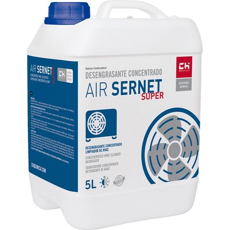 AIR SERNET SUPER - Desengrasante Concentrado Limpiador de HVAC 5 Litros Bricoprofesional