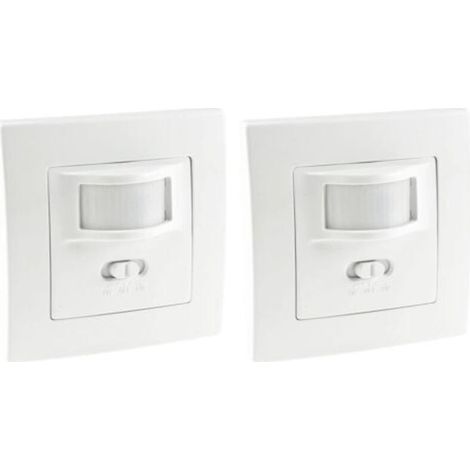 CSPARKV Détecteur de mouvement I encastrable I LED compatible avec une portée de 9 m - Technologie 2 fils - IP20 I remplace un interrupteur, Blanc (1/5)