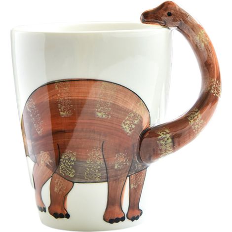 400ml Tasse Dinosaure Forme Animale Mignon Céramique Tasse Bureau Petit Déjeuner (1/5)