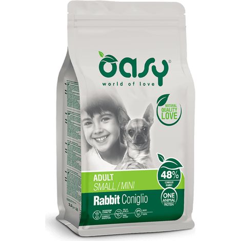 OASY DRY DOG OAP ADULT SMALL MINI CONIGLIO 800GR