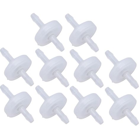 10 Pièces Clapet Anti-retour Vanne D'arrêt D'eau 3mm PP en Plastique Résistant à L'Diaphragme à une Voie à Barbe (3mm) (1/5)