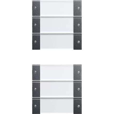 Gira Wippenset 6f (3+3) BSF System 55 Klar/Anthrazit 213628 (1/2)