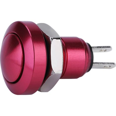 24V 8mm wasserdichter Momenttaster für Autos, Zink-Aluminium-Legierung