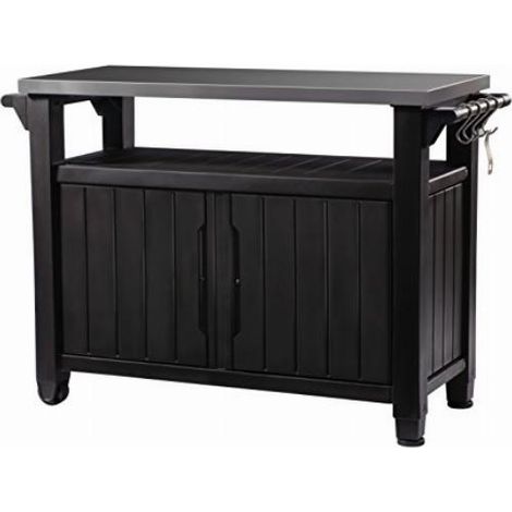 Grilovací stolek Keter UNITY XL 207L hnědý (1/4)