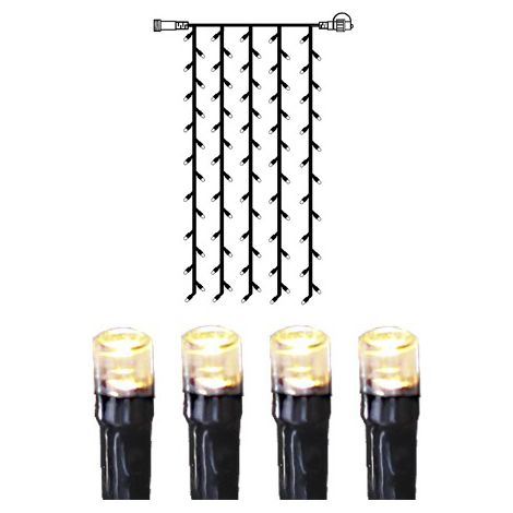 System Decor "LED-Lichtvorhang 1x2 m" warmweiß, IP44