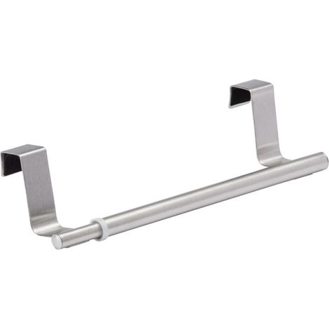 Porte-torchons télescopique en acier inoxydable – Longueur réglable 23 à 35 cm – Montage sans perçage – Pour cuisine et salle de bain – Séchage pratique et rapide (1/5)