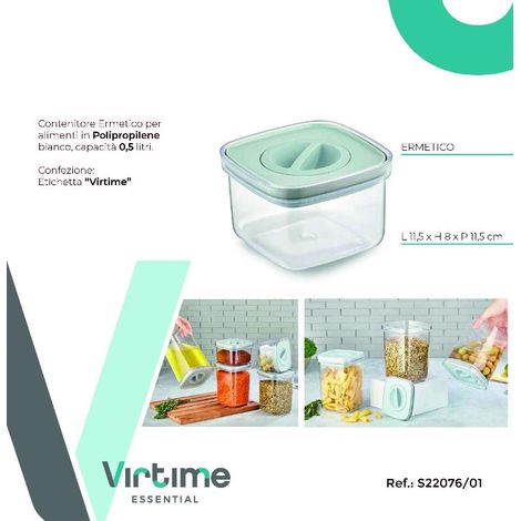 Contenitore Frigobox Ermetico in Plastica 11 x,5 x 11,5 x 8 cm (1/2)