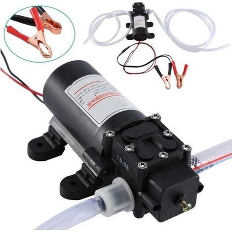 Pompe de transfert de carburant Electrique kit de pompe d\' extraction d\' huile automatique pour voiture pompe diesel 12V 60W -YES (1/4)