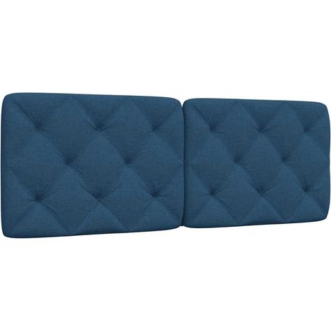 Maison Exclusive - Cuscino Testiera Blu 140 cm in Tessuto (1/5)