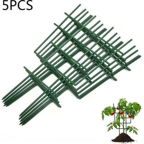 5 PCS jardinage en plastique plante Support rack jardinage grimpant en treillis en t support de plantes support de fleurs (1/5)