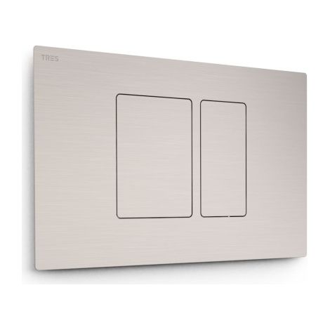 Bouton de chasse double pour WC Chrome - TRES 25429801