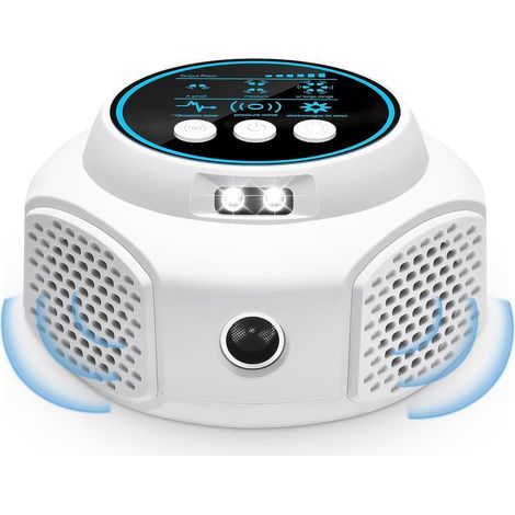 Ultrasonic rodent repellent, 360° high-power indoor/home repellent, 4 operating modes, 25-50 kHz insect repellent, with strobe function, white. (1/5)