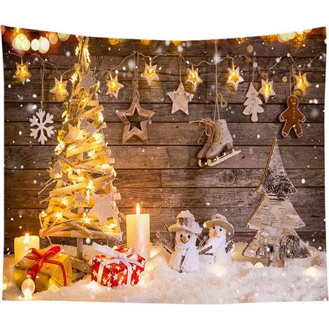 Christmas Chair Cover - Gray Reusable Holiday Seat Protector - For Dining Room Chairs - Set Of 2 (1/5)
