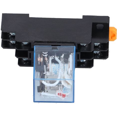 Relais de puissance électromagnétique LY2NJ à 8 broches avec témoin lumineux sur embase pour moteurs et applications industrielles, 10 A AC 110 V (1/5)
