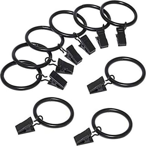 Clip-on Gardinenringe – 20er-Packung, 30 x 32 mm