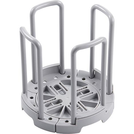 Support de Rangement Rétractable pour Bols et Baguettes de Cuisine, Plastique Gris, Égouttoir Simple et Pratique