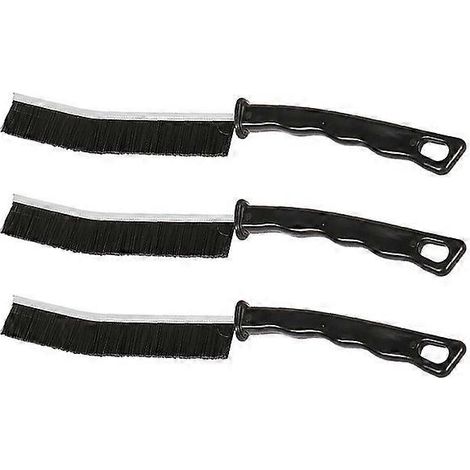 Lot de 3 brosses de nettoyage pour joints de carrelage, salle de bain, toilettes, cuisine (1/5)