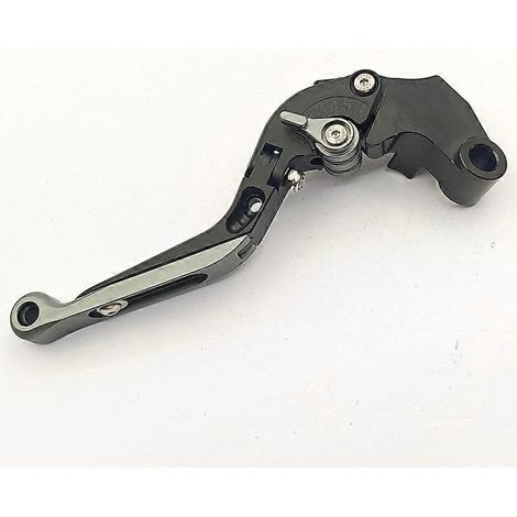 Pour Yamaha YZF R15 Poignée de klaxon d'embrayage réglable en aluminium modifiée, fixation de biellette de direction (Frêne noir) (1/5)