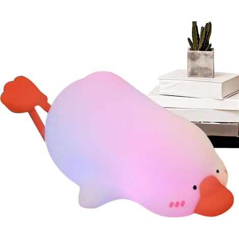 Veilleuse Mignonne Lampe De Chevet Canard En Silicone (1/5)