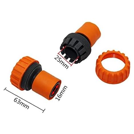 CSPARKV 1 Stück 25 mm Schlauchverbinder, Gartenschlauchanschluss, 1 Zoll Gartenhahn, Autobewässerungsanschlüsse, Autowasch-Gartenschlauchadapter.
