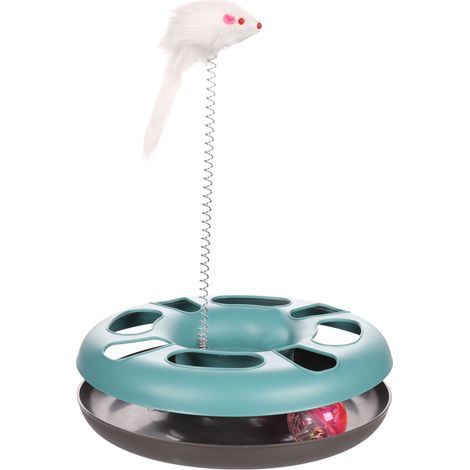 Jouet Laetitia bleu cercle ø24 cm pour chats - Flamingo (1/3)