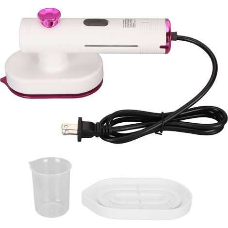 Fer à repasser portatif pliable, usage sec et humide, double fonction vapeur, compact portable voyage, pour vêtements maison professionnel, prise US 110V (1/5)