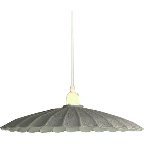 Lampadario in metallo vintage bianco/grigio con attacco cm Ø25 (1/2)